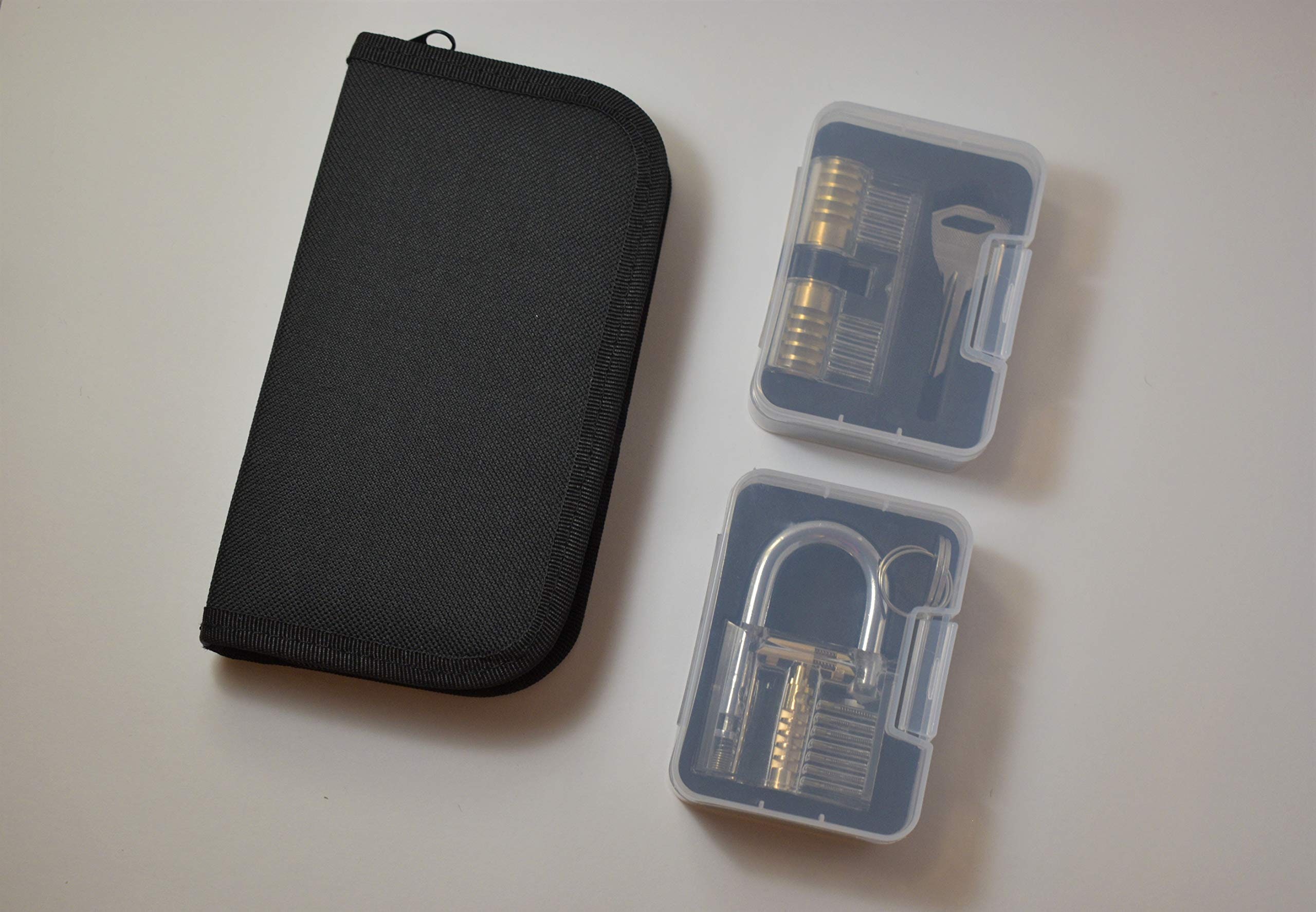 19 Pc Lock Pick Training Set with 2 clear training locks. Etsy