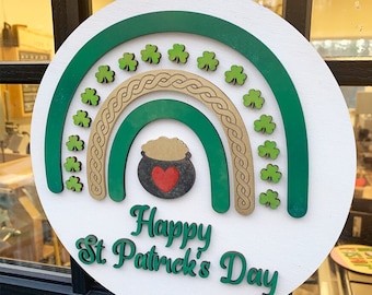 St Patrick's Day Round SVG, St Patricks Cut File, St Paddys SVG File, Irish SVG File, Laser St Patrick's Day, St Patty's Day Round