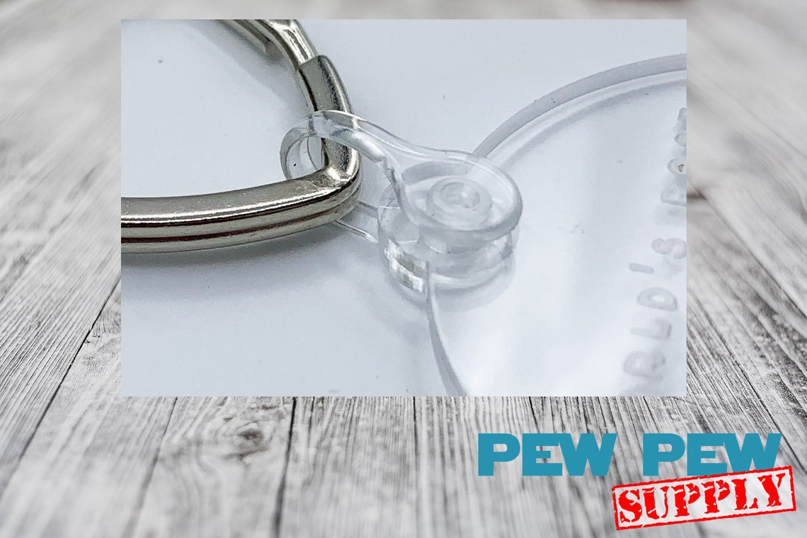 Round Keychain Tabs 25 Keychain Connectors Bulk Keychain Etsy