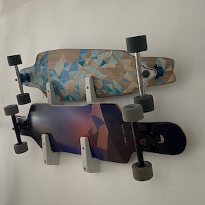 Longboard & Skateboard Mount | Skateboard Wall Mount | skateboard rack | 3D printing | Skateboard wall mount