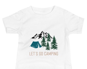 Let’s Go Camping Baby Jersey Tee