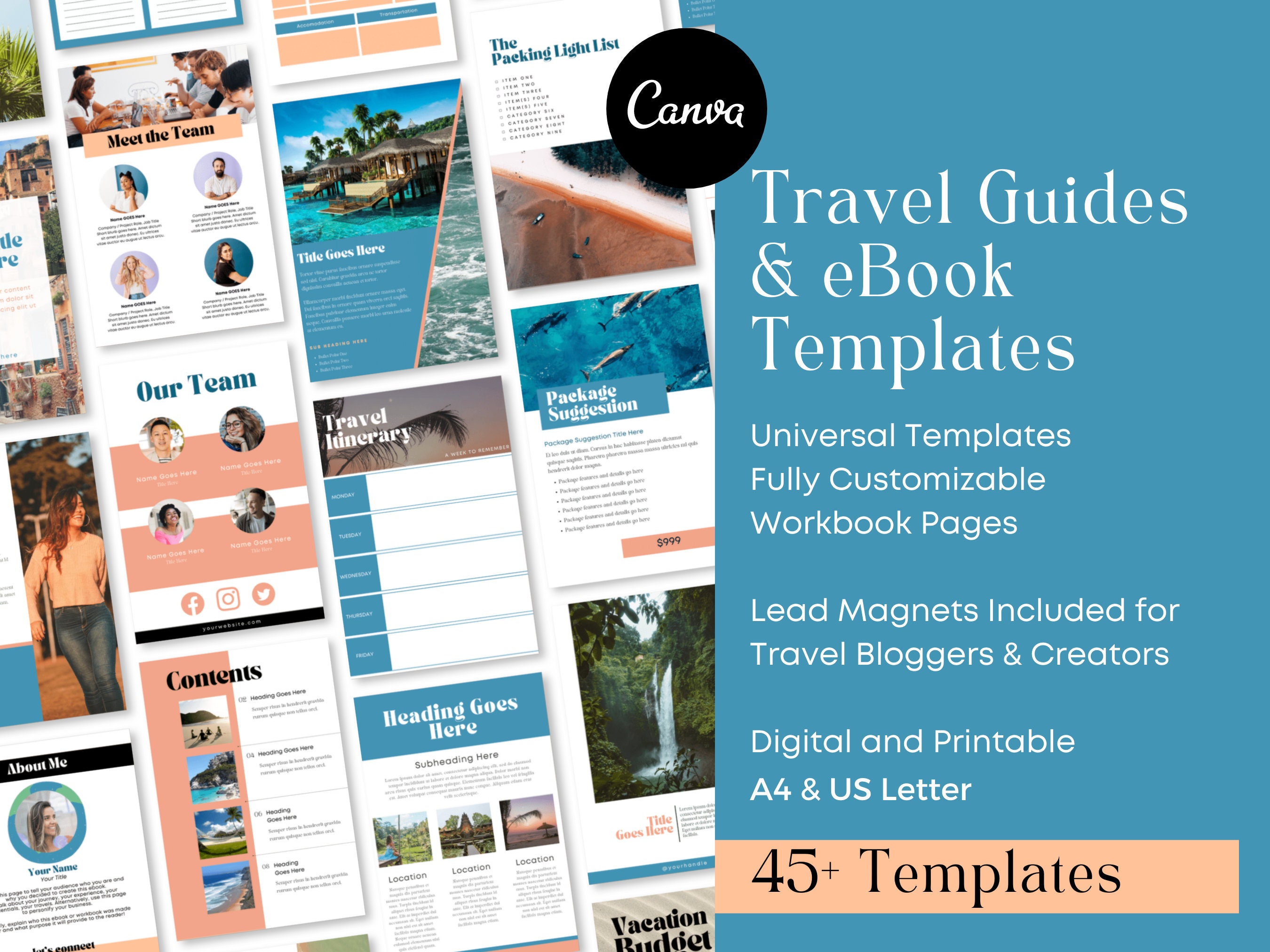 Travel Guide Ebook Templates for Canva Travel Ebook Template Etsy UK Travel Guide Ebook Templates for Canva Travel Ebook Template Etsy UK