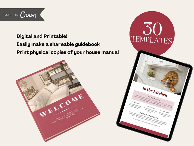 Airbnb House Manual Template Airbnb Welcome Book Airbnb - Etsy