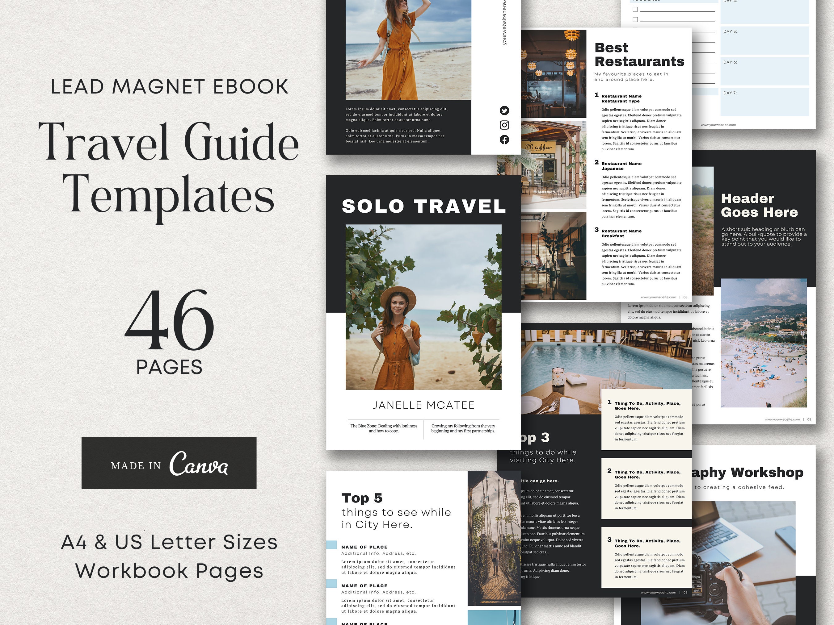 Travel Guide Templates Travel Ebook Travel Guide Ebook Template Canva 