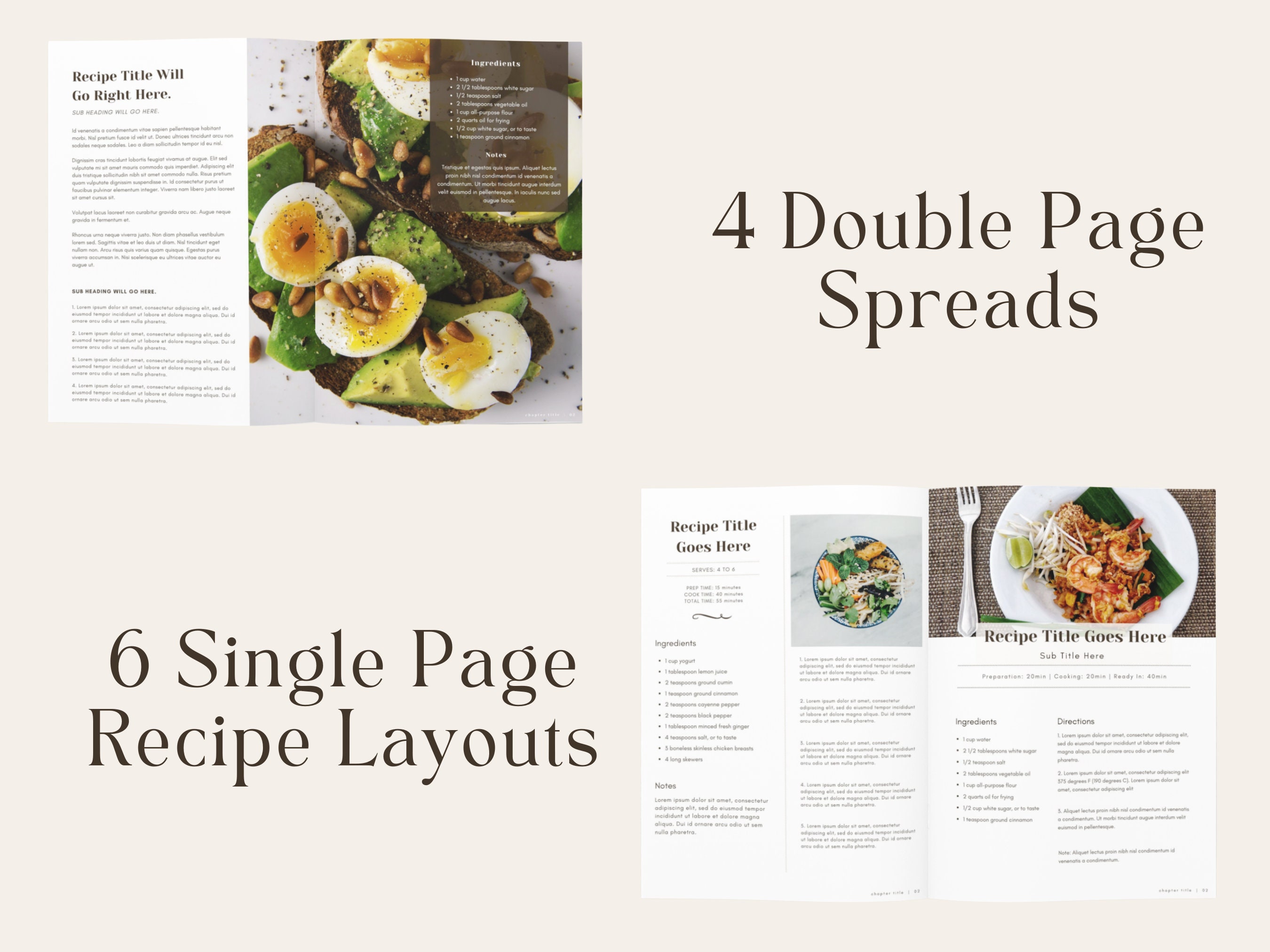 Cookbook Templates Canva Recipe Book Template Ebook Cookbook ...