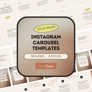 Instagram Carousel Templates Instagram Carousel Canva Instagram Post Template Editable Instagram Post Canva Templates for Instagram