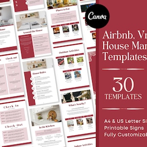 Plantilla Manual de la Casa Libro de Bienvenida de Airbnb Plantillas Airbnb Guía Vrbo Plantilla Inmobiliaria