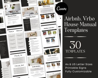 Real Estate eBook Airbnb Welcome Book House Manual Airbnb Templates Real Estate Lead Magnet