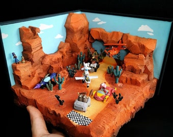 Crazy Cars model, Hanna Barbera, diorama cartoonnetwork