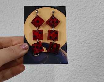 Oogie Boogie Nightmare Before Christmas Dice / Earrings