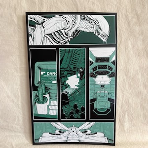 Alien Xenomorph comic Print 11x17