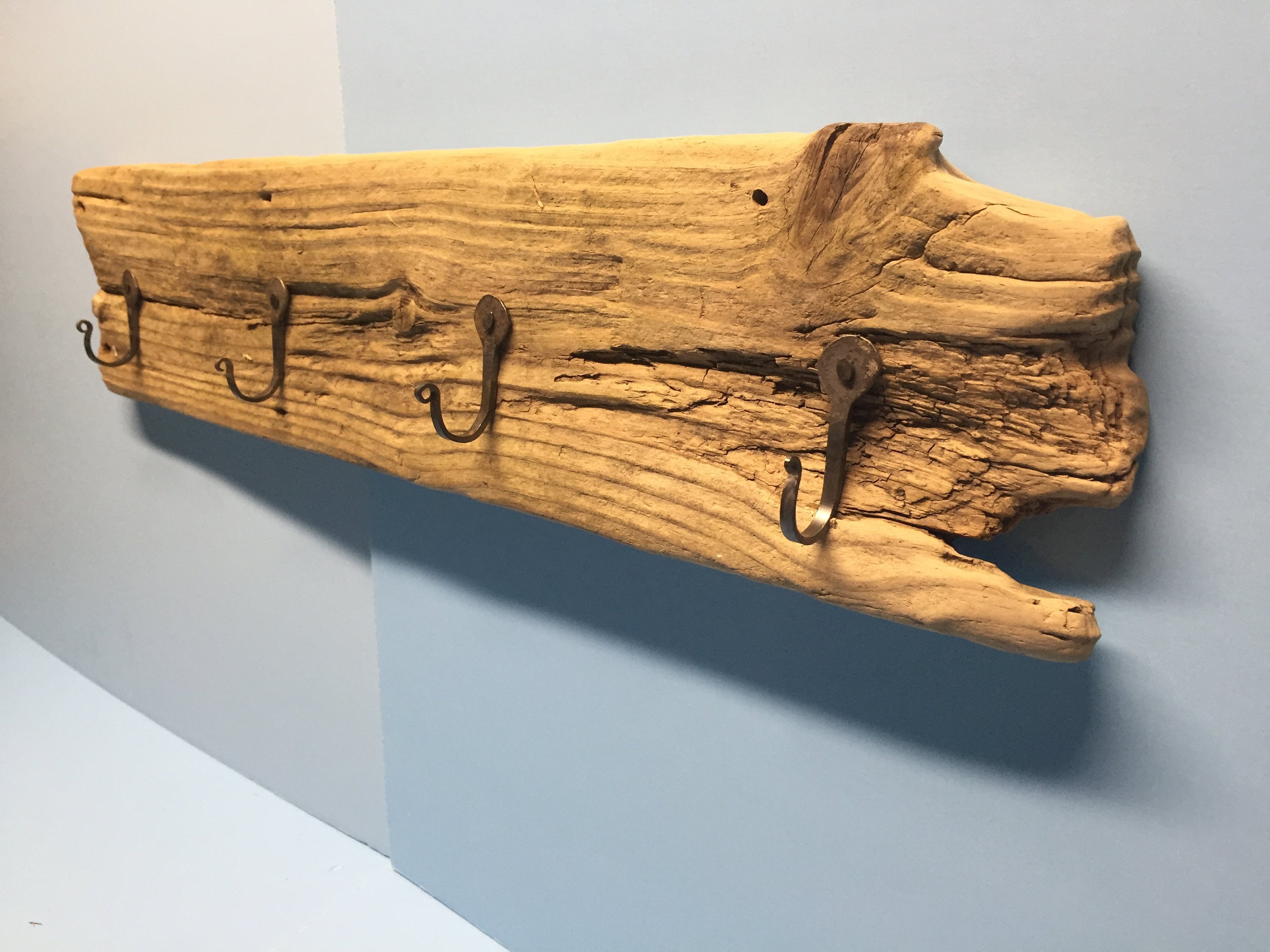 Driftwood Coat Rack Wall Hanging Unique Natural Etsy