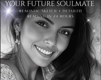 Psychic Soulmate Drawing: Future Wife Pencil Sketch & Reading (Digital)