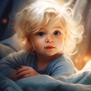 Art réaliste de prédiction du futur bébé Art psychique basé sur la lecture du thème natal de naissance - Portrait spirituel du futur enfant - artiste psychique rapide