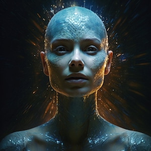 Lettura del tema natale astrologico del ritratto di Starseed - Opera d'arte spirituale psichica rapida basata sul tema natale di Star Seed