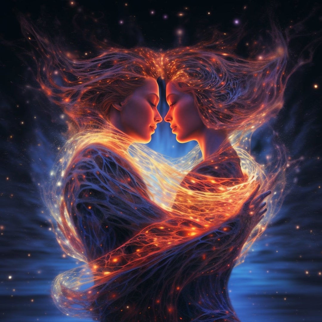 Your Twin Flame Energy Psychic Artwork Receive Within 24 Etsy