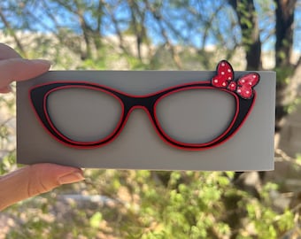 MM BOW - 3D Printed Glasses Toppers