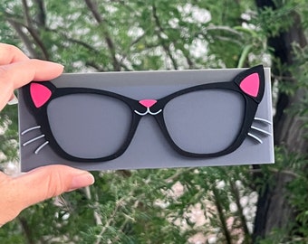 Kitty Cat - 3D Printed Glasses Fridge Magnets