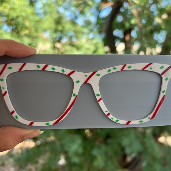 Christmas Cake - 3D Printed Glasses Fridge Magnets