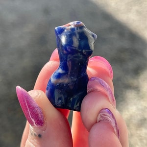 Miniature Goddess Carved Crystal Healing Figurines | green aventurine Two Body Types and Rose Quartz | Heart chakra