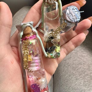 Astrology Zodiac Themed Moon Water Intention Spell Bottles | Charged Moon Water Metaphysical Intention | Altar Tool | Crystal Travel Magick