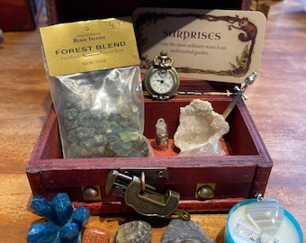 Mystery Treasure Trunk Kit | Crystals, Charms, and Keepsakes