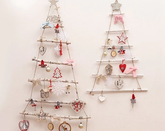 Party Supply Gifts /& Presents Wrapping Hanging Door Decor with Wire Silver Christmas Tree CHDHALTD 5 Pack Christmas Bow for Santa Decorations