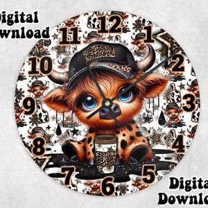 Clock design cute funny snarky sublimation clock png , Digital download, sublimation png, clock template , clock designs ,