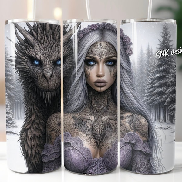 20oz tumbler wrap mystical fairy tumbler wrap, Sublimation design templates, straight png Digital download. 20oz sublimation tumbler wrap