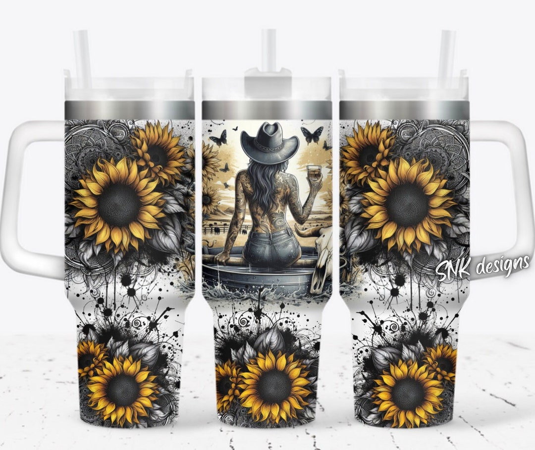 40oz Tumbler Wrap Western Country Self Love Daily Affirmations ...