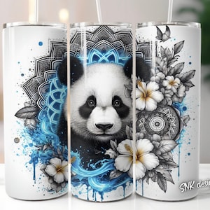20oz tumbler wrap Panda tumbler wrap, Sublimation design templates, straight png Digital download. 20oz tumbler wrap. Tropical tumbler