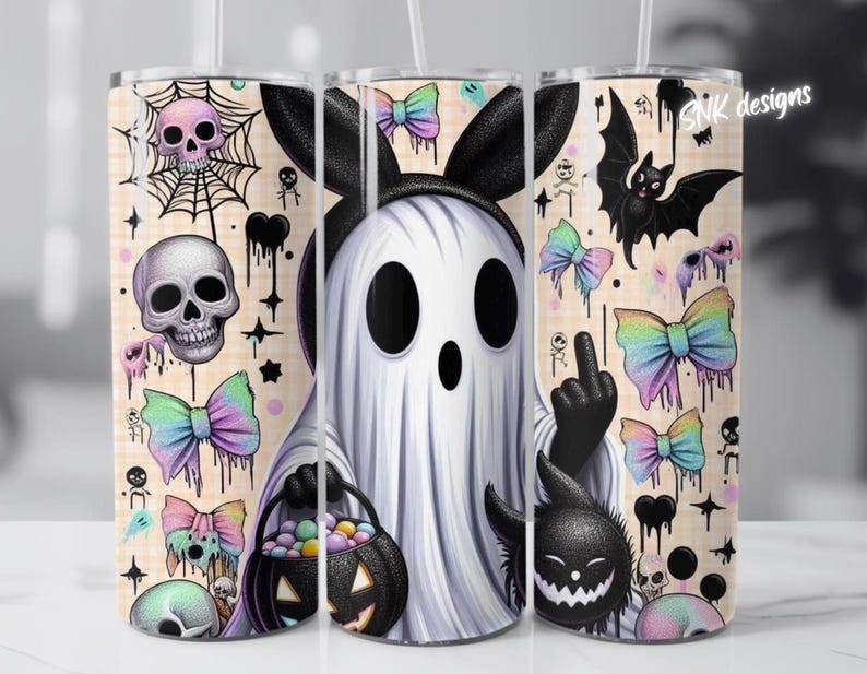 Cute Halloween, pastel Halloween, dog Halloween, cow Halloween, highland cow Halloween, Halloween tumbler wraps
Cute Halloween tumblers, spooky wrap, spooky season tumbler, spook.