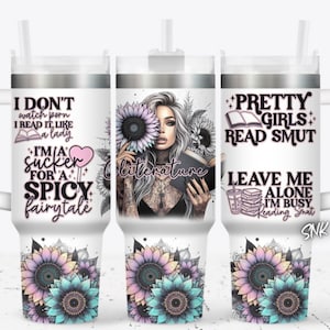 Smutty book love, dark romance smutt 40oz tumbler wrap, Sublimation design templates, 40oz png Digital download. Clip art download,