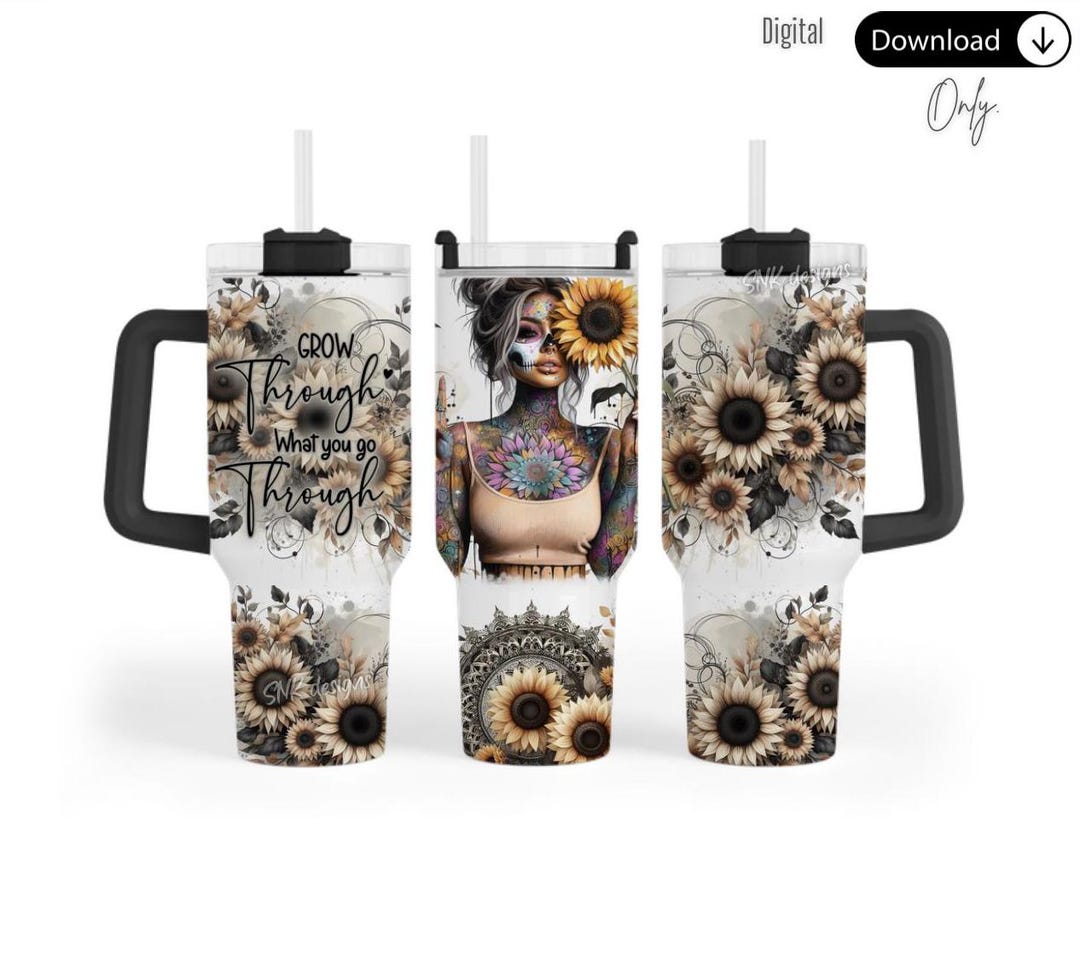 40oz Tumbler Wrap Western Country Self Love Daily Affirmations ...