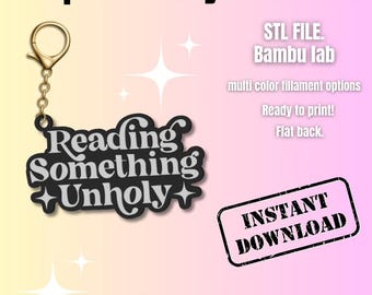 Keychain STL File, 3D printed keychain file, Digital download, Cute 3D print file for Bambu Lab & FDM printers, Instant download,