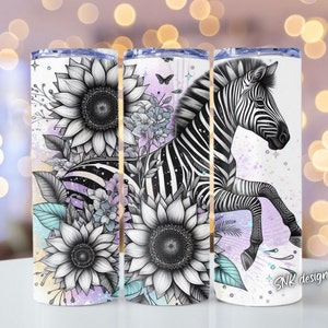 Zebra tumbler wrap, Sublimation design templates, straight png Digital download. 20oz tumbler wrap