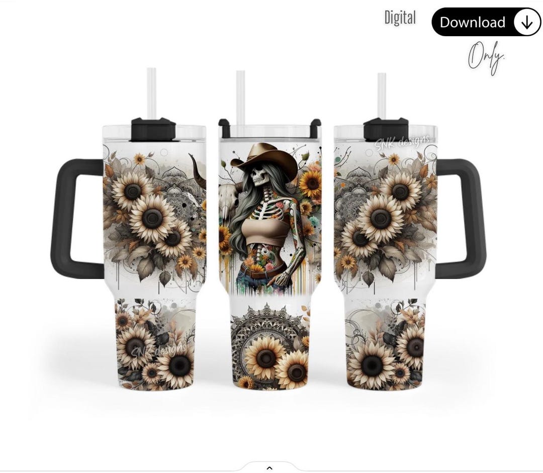 40oz Tumbler Wrap Western Country Self Love Daily Affirmations ...