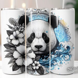 20oz tumbler wrap Panda tumbler wrap, Sublimation design templates, straight png Digital download. 20oz tumbler wrap. Tropical tumbler