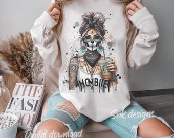 Mombie girl T shirt png shirt Sarcasm PNG Sleeve Png Funny Adult Shirt Design Attitude Png Snarky Png Sarcastic Sayings Sublimation shirt