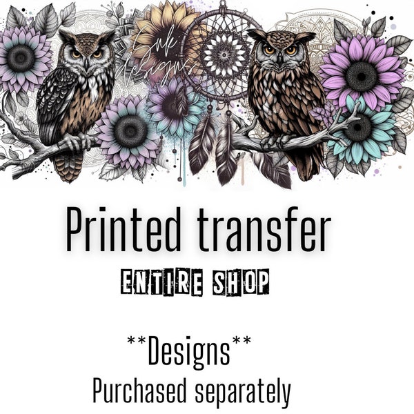 Printed transfer license