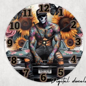 Clock design cute funny snarky sublimation clock png , Digital download, sublimation png, clock template , clock designs ,