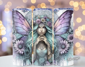 20oz tumbler wrap, Sublimation design templates, straight png Digital download. skull tumbler