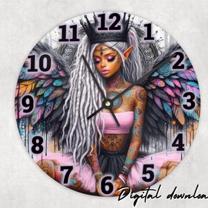 Clock design cute funny snarky sublimation clock png , Digital download, sublimation png, clock template , clock designs ,