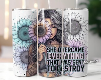Western Sonnenblume Selbstliebe tägliche Affirmationen snarky lustig 20 Unzen Becherverpackung, Sublimationsdesign-Vorlagen, gerader Png Digitaler Download.