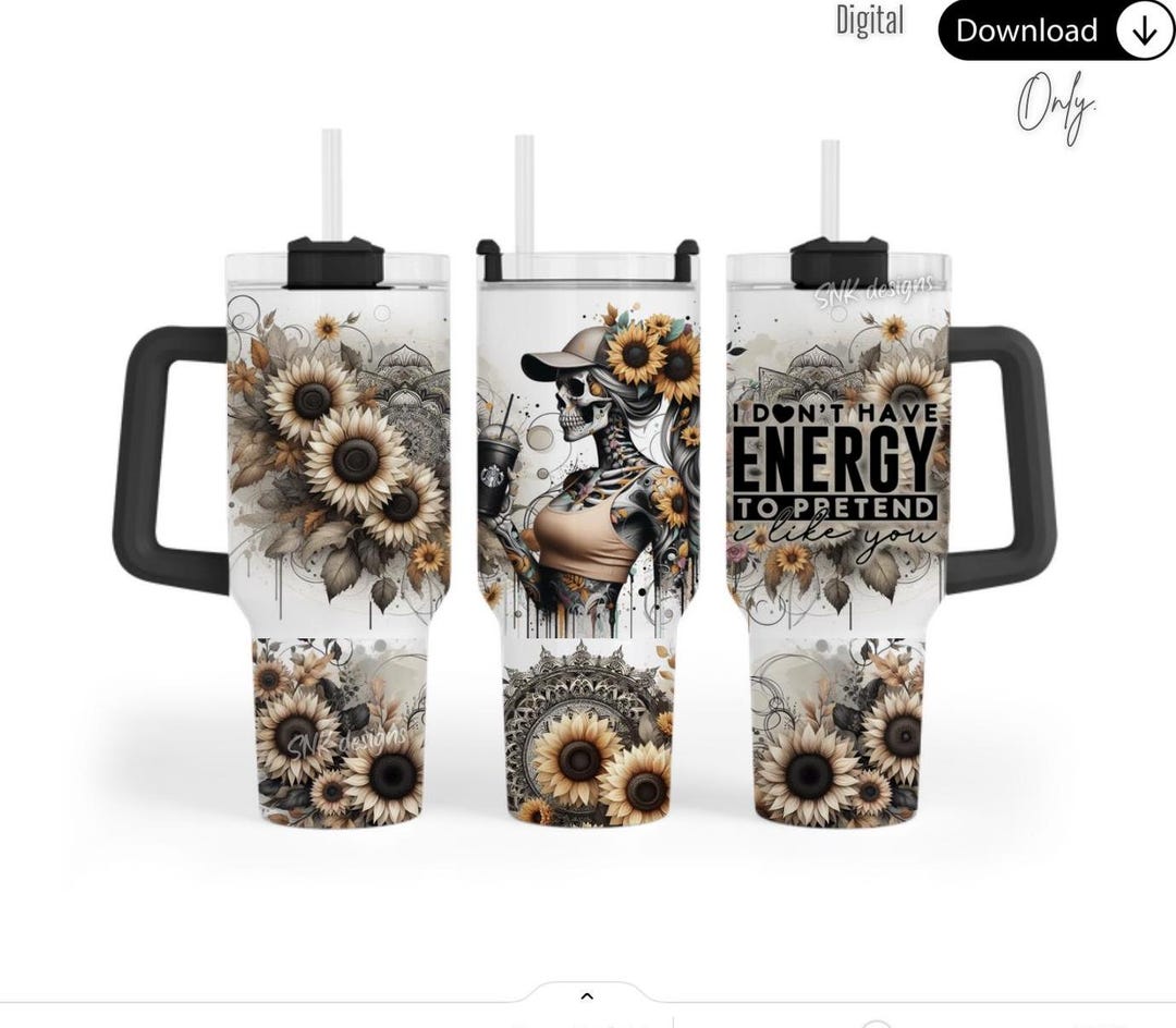 40oz Tumbler Wrap Western Country Self Love Daily Affirmations ...