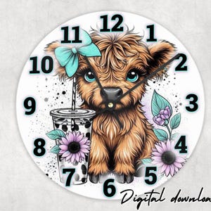 Clock design cute funny snarky sublimation clock png , Digital download, sublimation png, clock template , clock designs ,