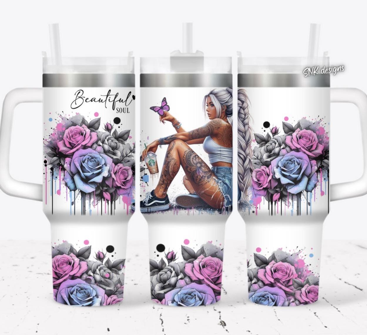 40oz tumbler wrap daily affirmations self love mental health, Sublimation design templates, 40oz png Digital download. Clip art download,