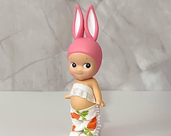 Carrot bunny Pants outfit for Sonny Angel | Clothing | Doll Figurine Collectible | Sonny Angel | Ruffled Skirt | Bottoms and Top