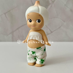 Pants outfit for Sonny Angel | Clothing | Doll Figurine Collectible | Sonny Angel Smiski Clothing | Ruffled Skirt | Bottoms and Top image 1