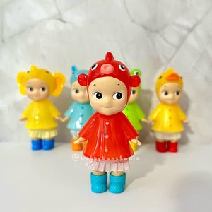 Skirts for Sonny Angel Raincoat Series | Clothing | Doll Figurine Collectible | Sonny Angel Smiski Clothing | Ruffled Skirt | Bottoms only Berry